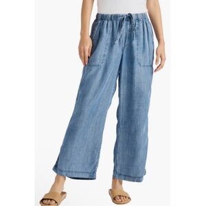 Splendid Angie Denim Blue Elastic Waist Pants